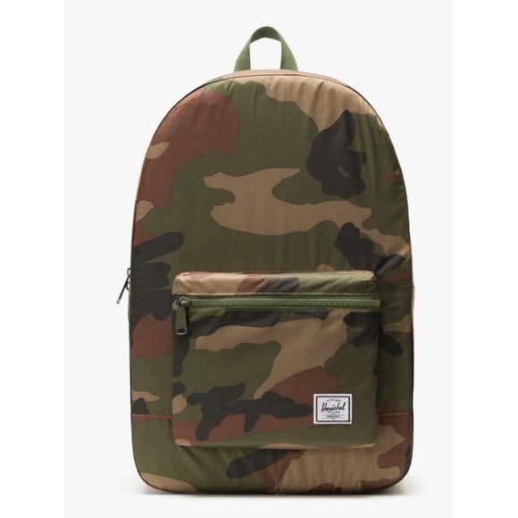Herschel Supply Co Packable Daypack Backpack Bag Woodland Camo School Lifestyle
